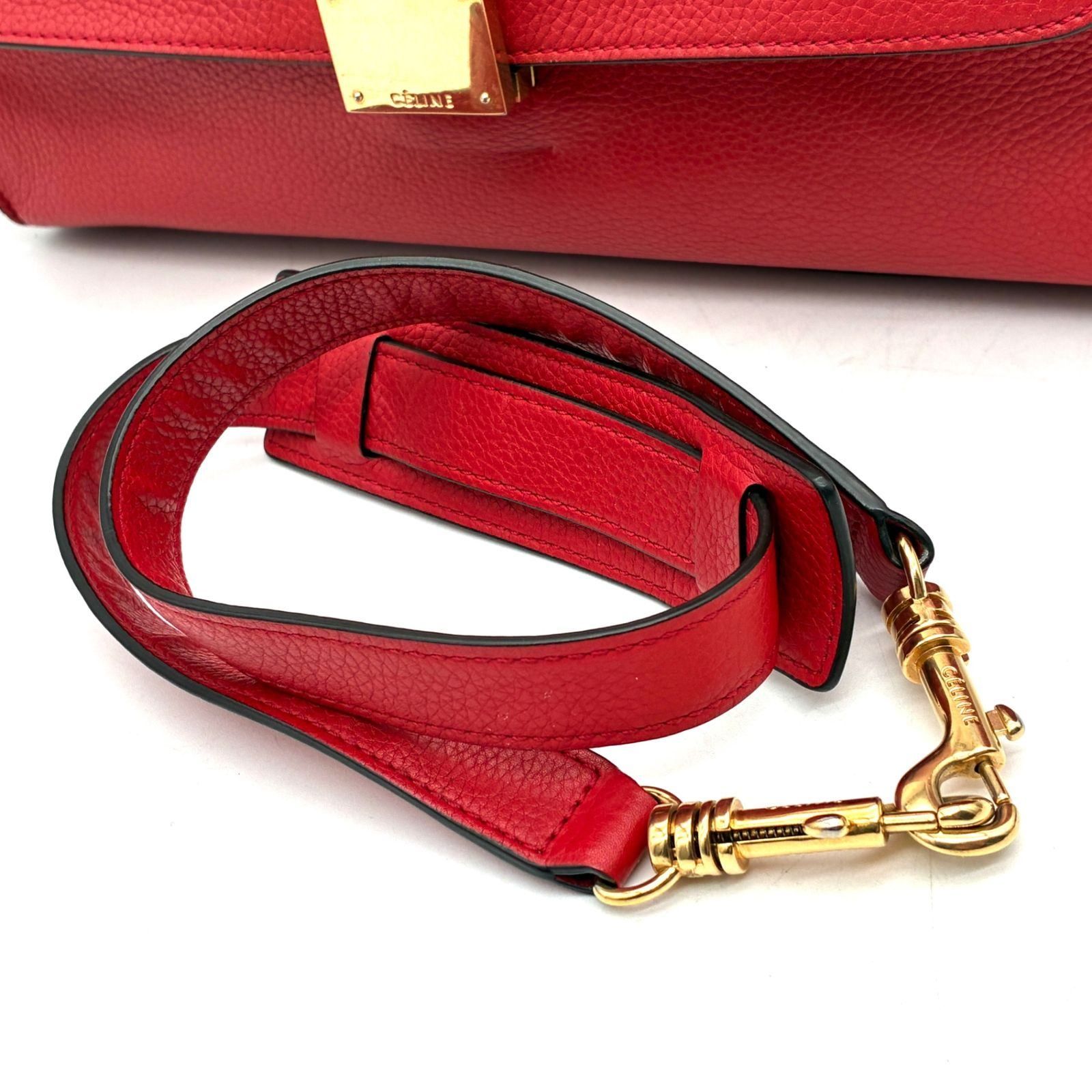 美品 CELINE セリーヌ トラペーズ 2WAY ハンドバッグ ショルダーバッグ
