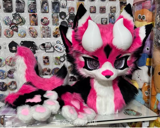 犬　猫　着ぐるみ ヘッド全頭　ヘッド ケモノ ファースーツ ぬいぐるみ コスプレ コスチューム Kurumi 一点物 C208