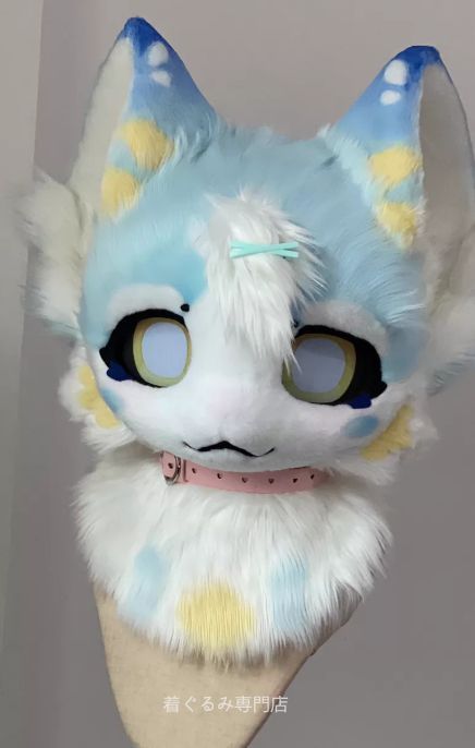 犬　猫　着ぐるみ ヘッド全頭　ヘッド ケモノ ファースーツ ぬいぐるみ コスプレ コスチューム Kurumi 一点物 C211 53,400円