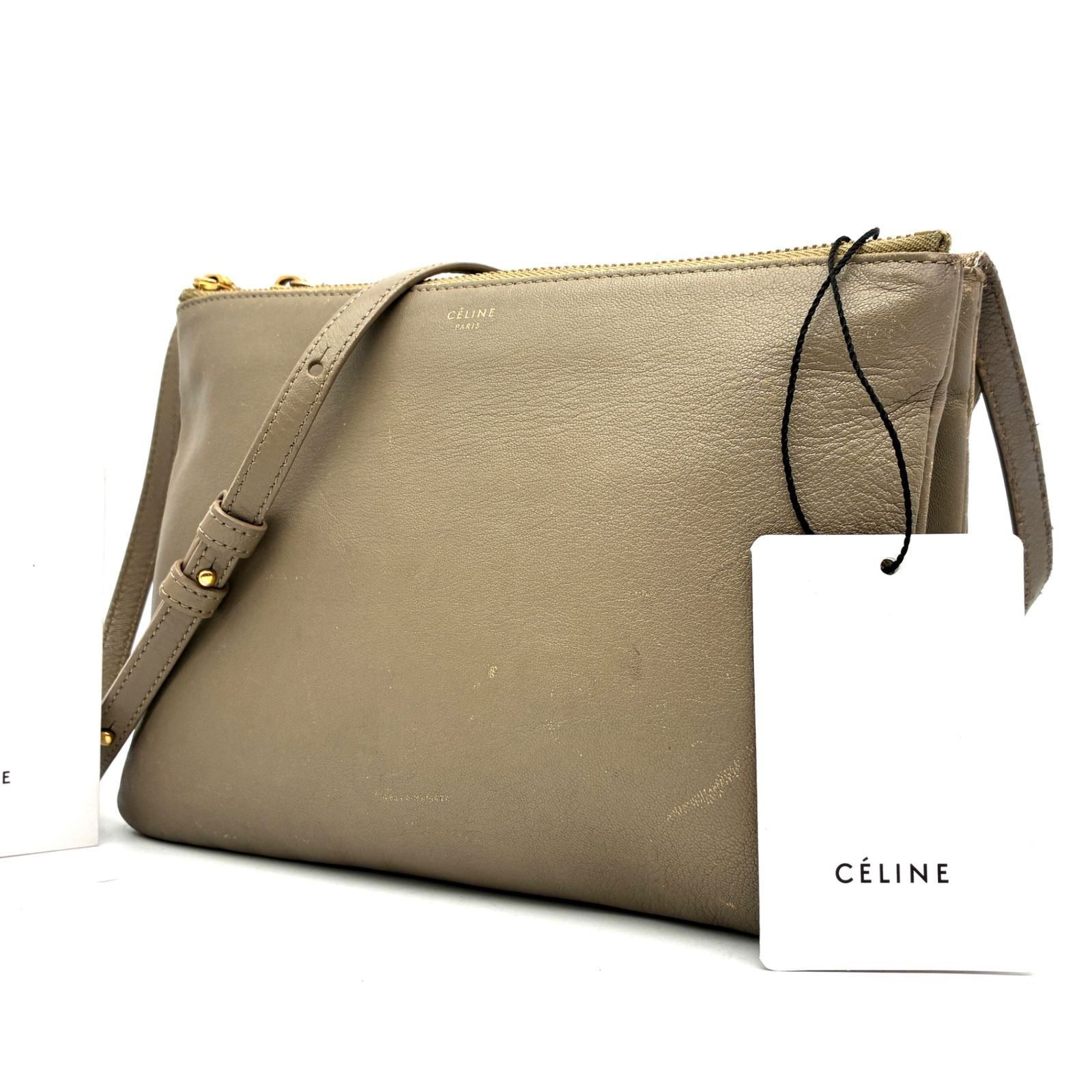 CELINE セリーヌ トリオ スモール ショルダーバッグ ポシェット 