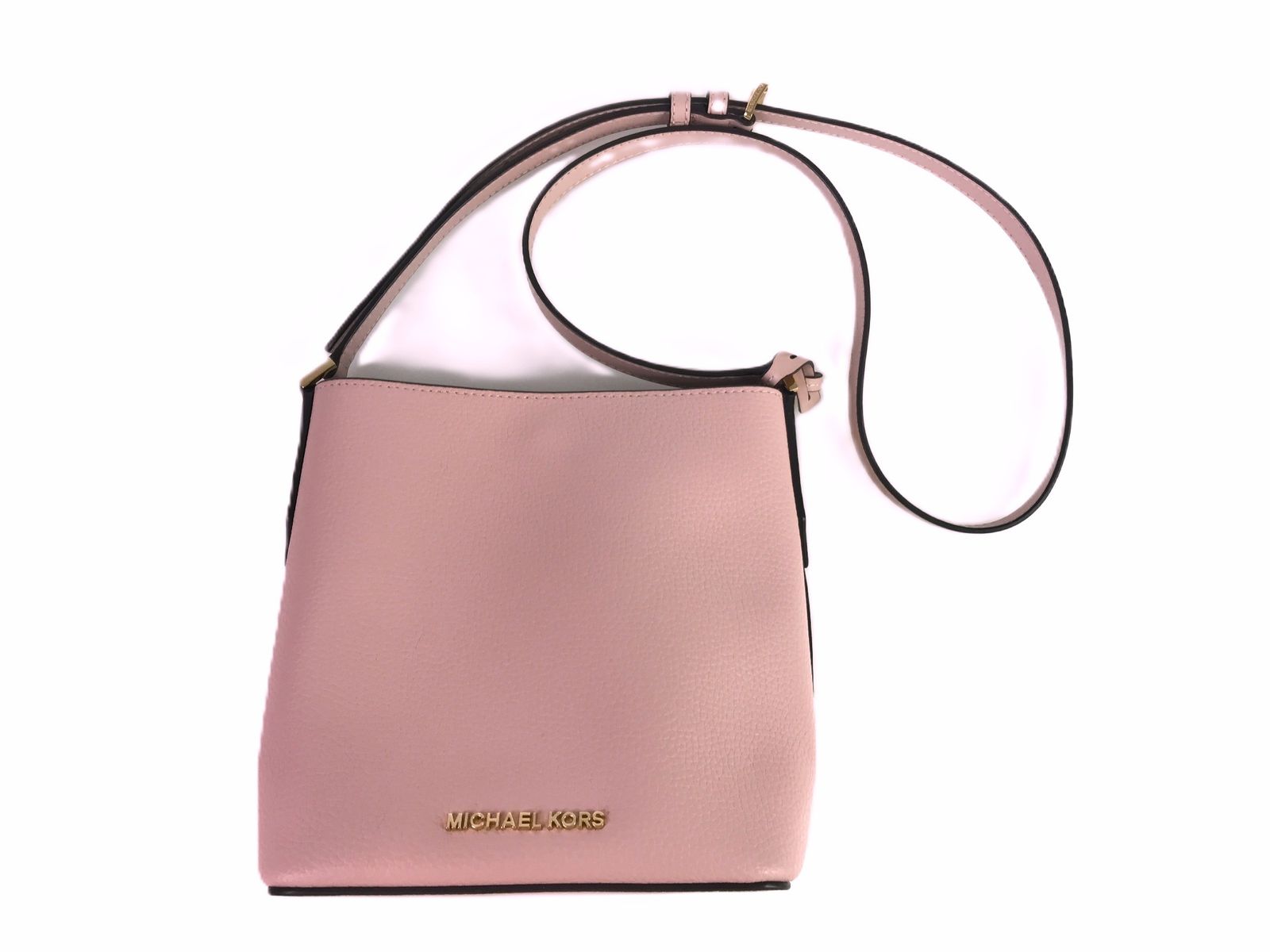 未使用　マイケルコース　 MICHAEL KORS　バケットバッグ ショルダーバッグ　35F9GKFM5T　ライトピンク×ゴールドカラー　送料無料