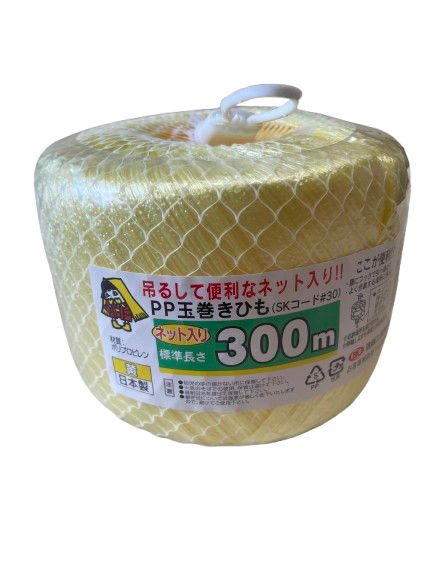 【送料無料】SKコード　ネット入　玉巻きひも300ｍ×36個／黄 8,316円