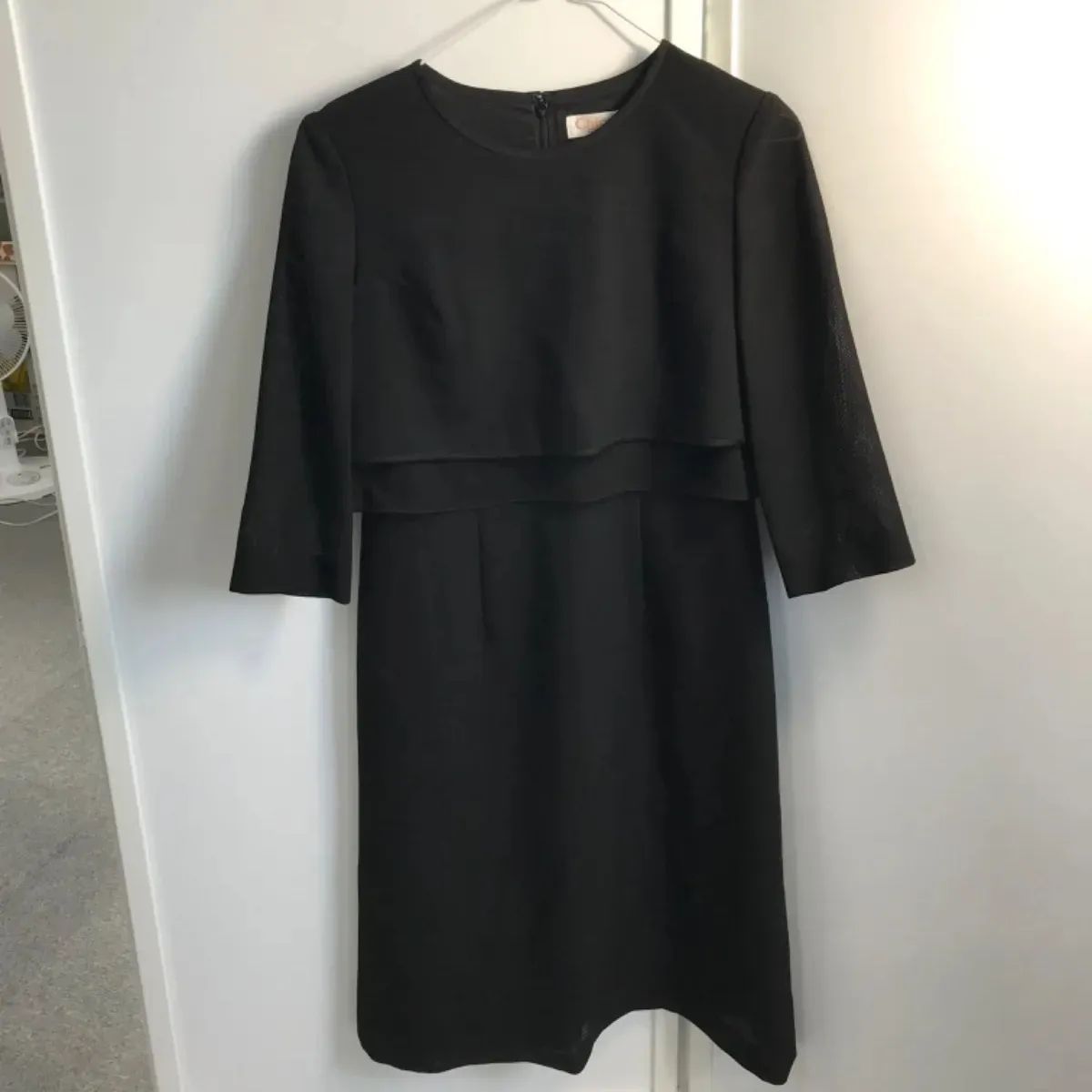 【美品】クロエ 東京イギン 高級　フォーマル ワンピース 冠婚葬祭 喪服(志)A-425