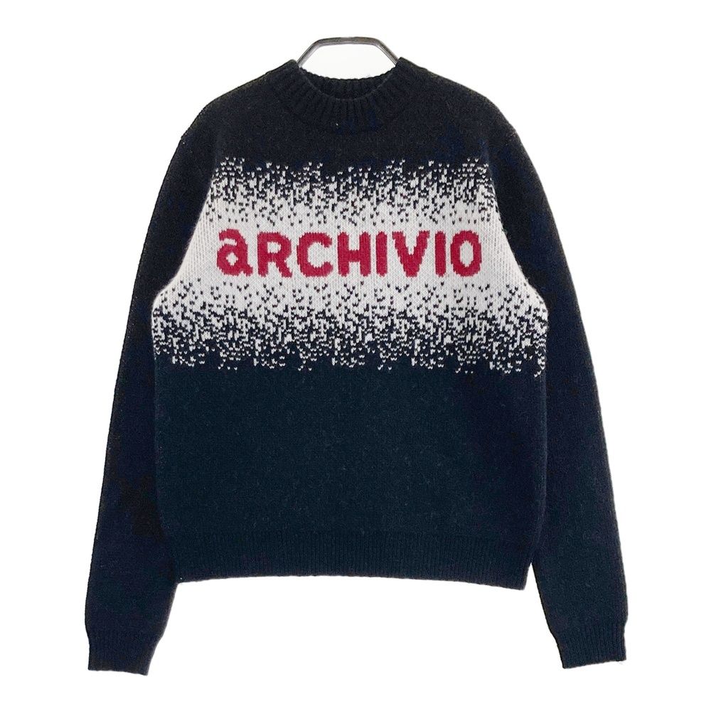 サイズ：36 ARCHIVIO アルチビオ 2024年モデル ウール混 ニットセーター ロゴ ブラック系 [240101700906] ゴルフウェア レディース ストスト
