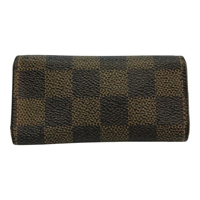 LOUIS VUITTON ルイヴィトン キーケース ミュルティクレ4 N62631 エベヌ（ブラウン）系 ダミエ ユニセックス ４連 ゴールド金具 美品 ルイヴィトン ダミエ エベヌ ミュルティクレ4 キーケース4連 N62631