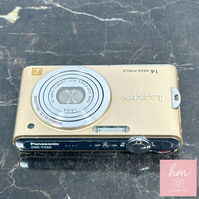 Panasonic LUMIX FX66 ゴールド Panasonic LUMIX DMC-FX66 ゴールド 1410万画素 光学5倍ズーム 広角
