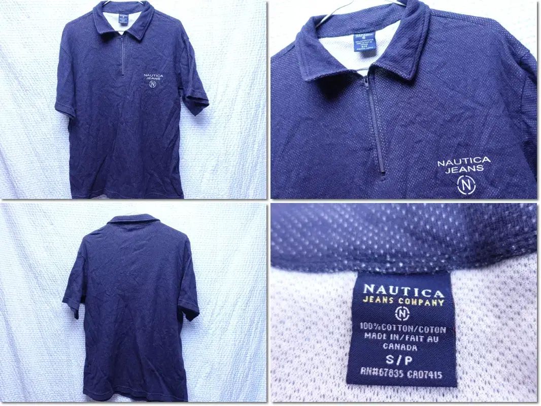NAUTICA(ノーティカ) / 半袖ポロシャツ ジップアップ ネイビー オールド / 半袖T / 5276