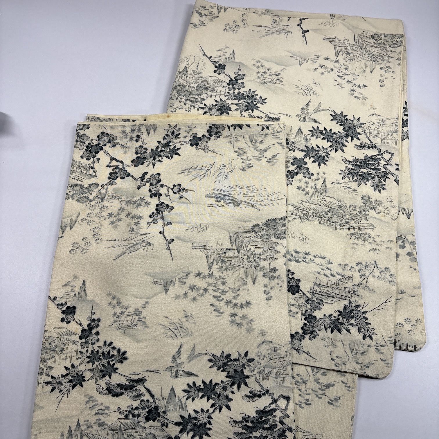 小紋 5枚 正絹 着物まとめ売り【5427】同梱購入歓迎 リメイク用 着付け