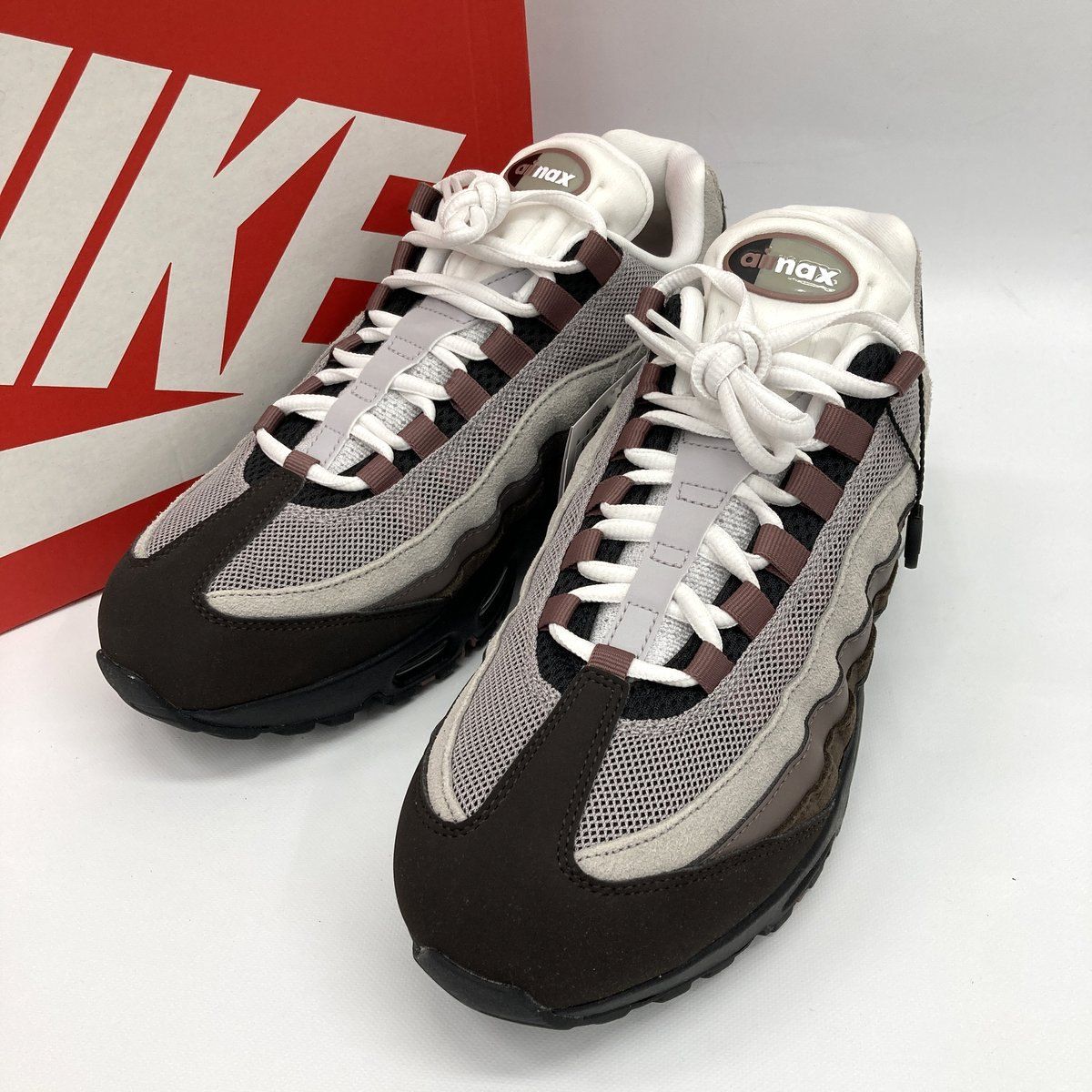 Nike Women's ナイキ ウィメンズ スニーカー Air Max 95 OG Big Bubble 新品同様 エアマックス95 OG ビッグバブル IB6396-200 ベルベットブラウン 27.5cm 靴 ★SS398
