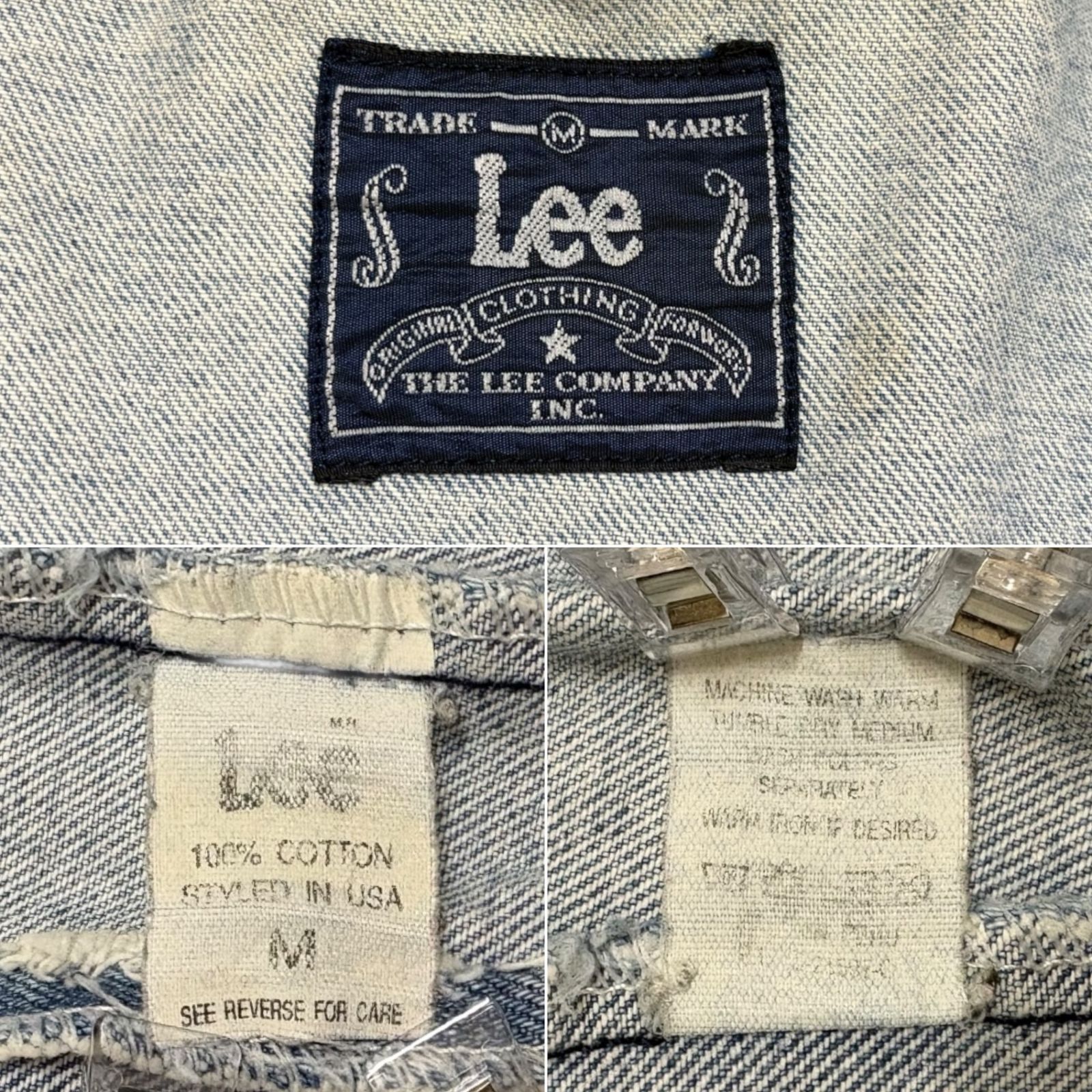 Lee (リー) デニムジャケット Gジャン 刺繍 カスタム 90S 00S 古着 