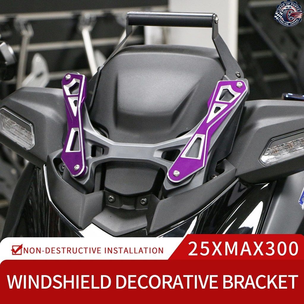 オートバイ用ウインドシールドサポート ヤマハ X-MAX X MAX 125 250 300 XMAX300 XMAX250 2025 装飾ストリップ改造サポートブラケット