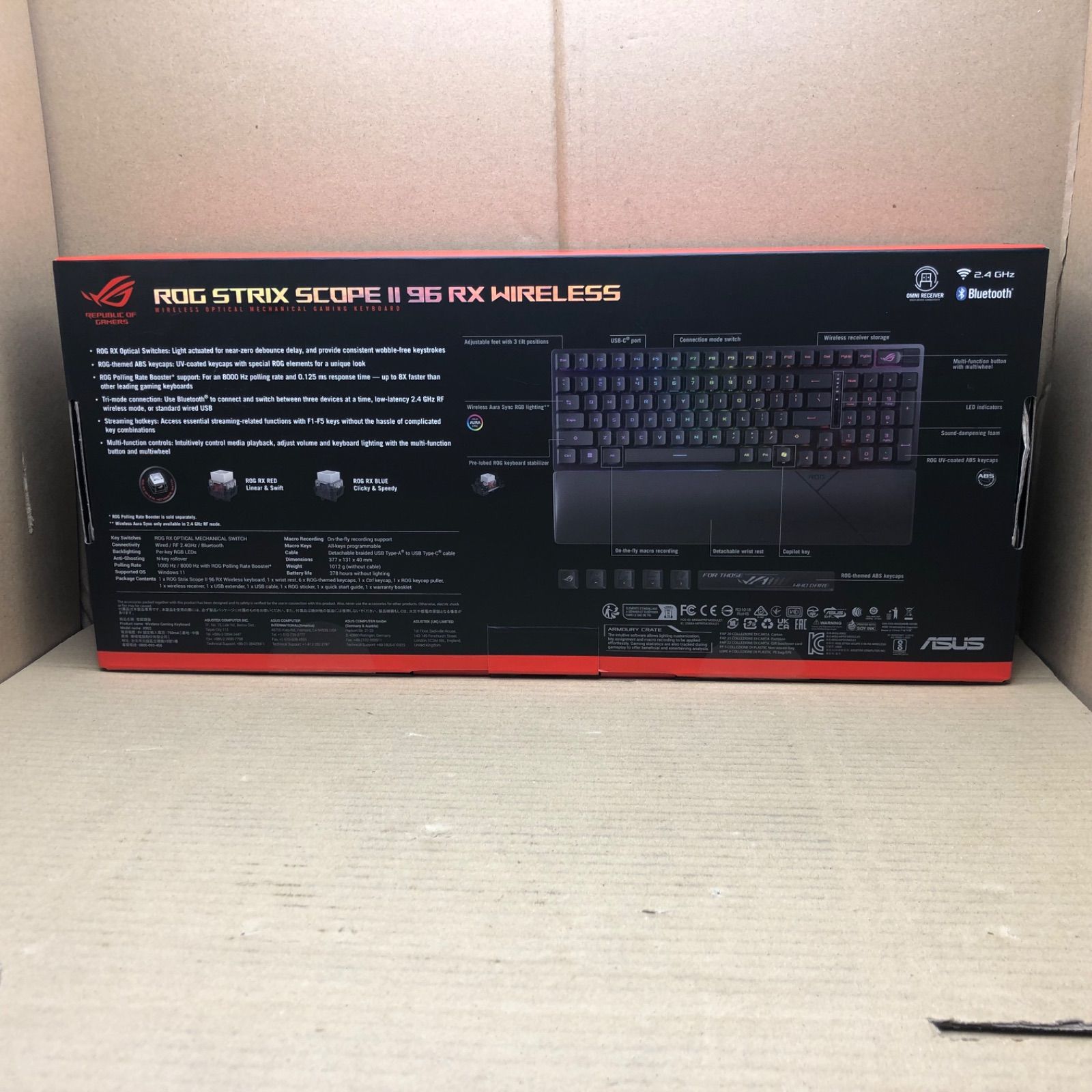 新品未開封】ASUS ROG Strix Scope II 96 RX 赤軸 - メルカリ