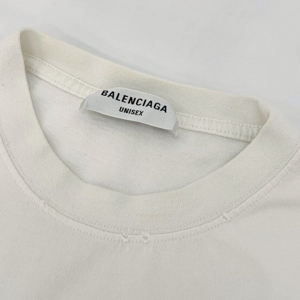 BALENCIAGA バレンシアガ Tシャツ 半袖 シグネチャーロゴプリント ユニ 