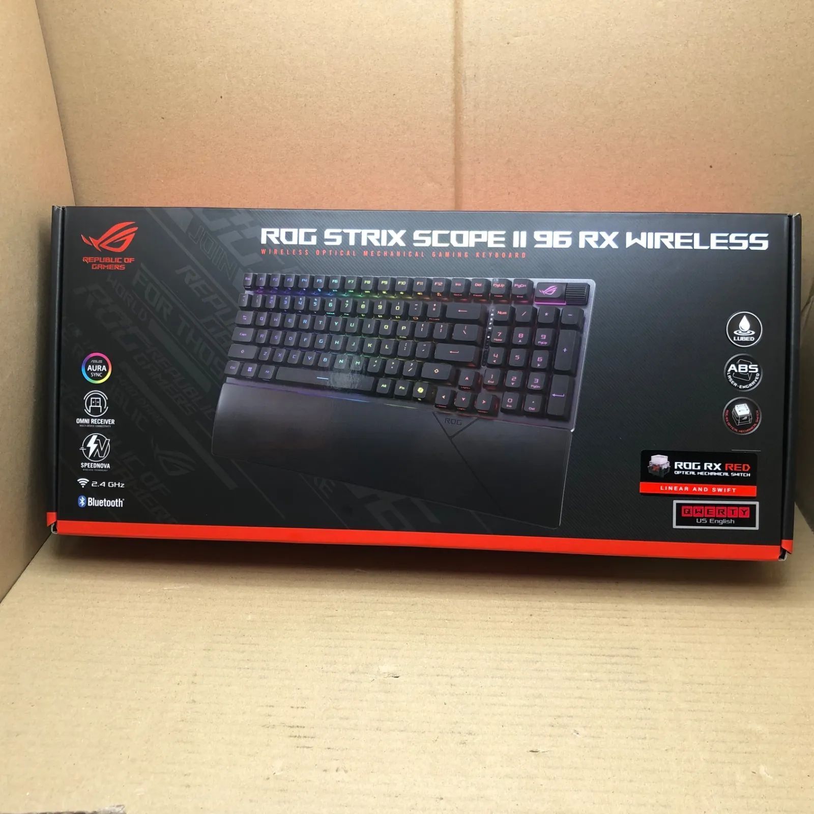 【新品未開封】ASUS ROG Strix Scope II 96 RXワイヤレスゲーミングキーボード 黒