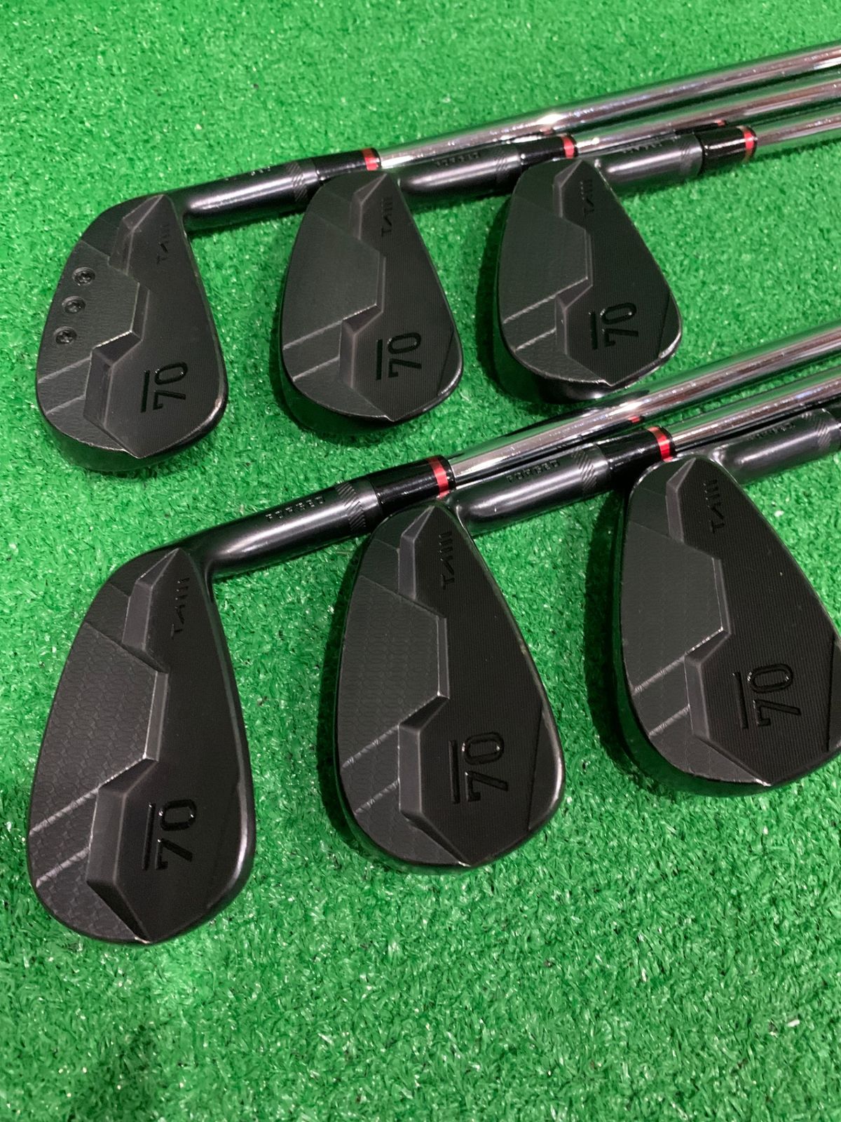 ◆Sub70 TAIII Forged Black ダイナミックゴールド 105 S200 6本セット ブラック仕上げ:C000668-001◆
