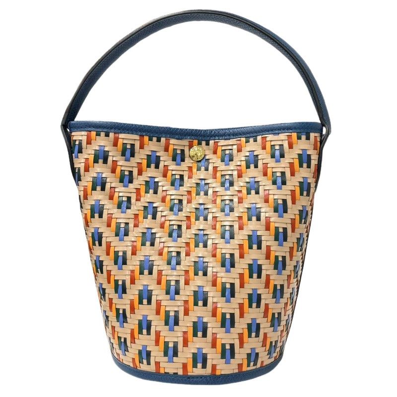 LONGCHAMP ロンシャン エピュレ バケットバッグ 10161HBC マルチカラー 本革 レザー ハンドバッグ レディース 【中古】 22605K397