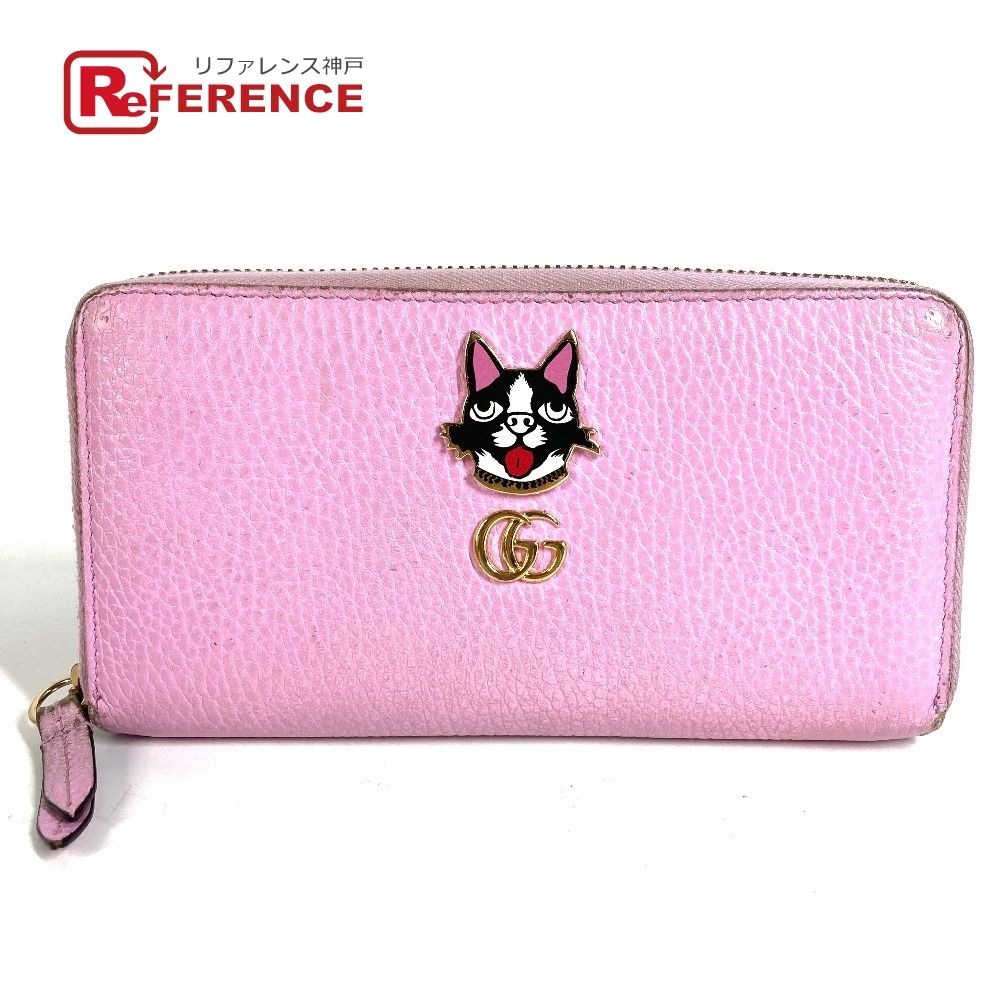 GUCCI グッチ 長財布 BOSCO ボスコ 499337 レザー ピンク
