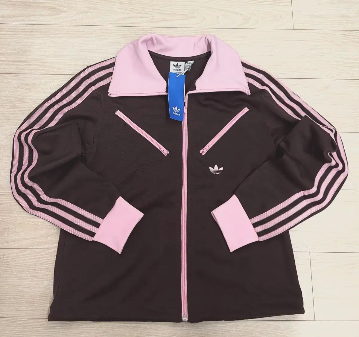 (L)(新品)アディダス オリジナル トラックジャージ トラックジャケット ジャージ ピンク