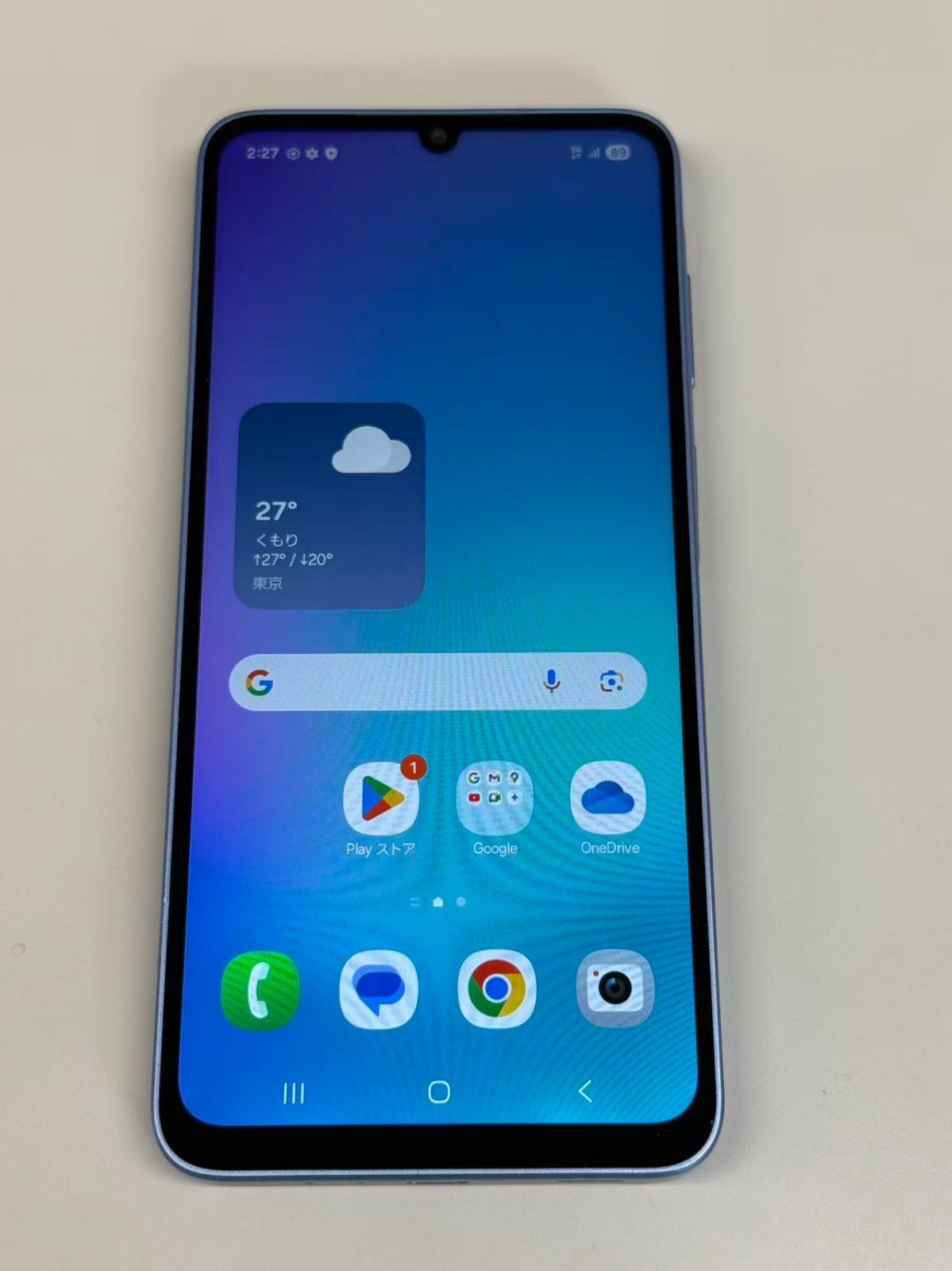 美品 SIMフリーau Galaxy A25 5G SCG33 ブルー - メルカリ