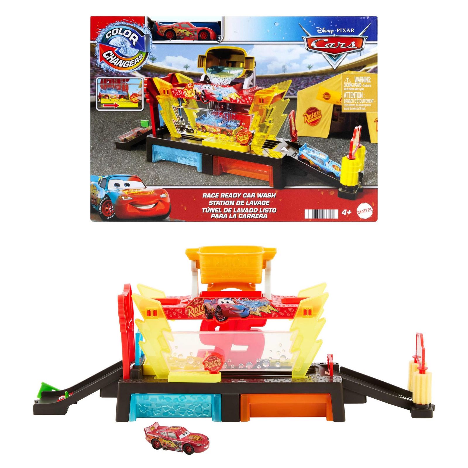 おもちゃ Mattel ディズニー ピクサー カーズ カラーチェンジャー 洗車
