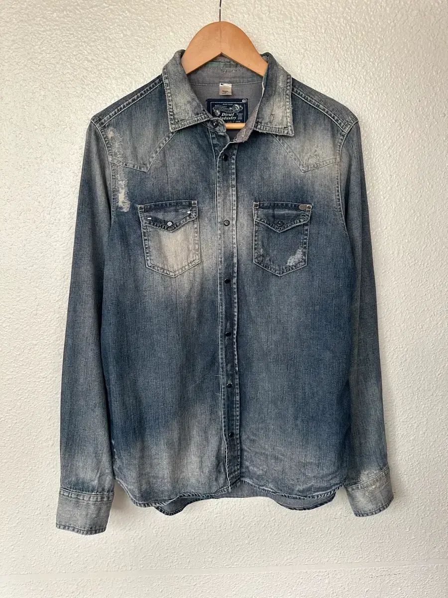 DIESEL デニム シャツ ウォッシュ シャツ 95-100(L)