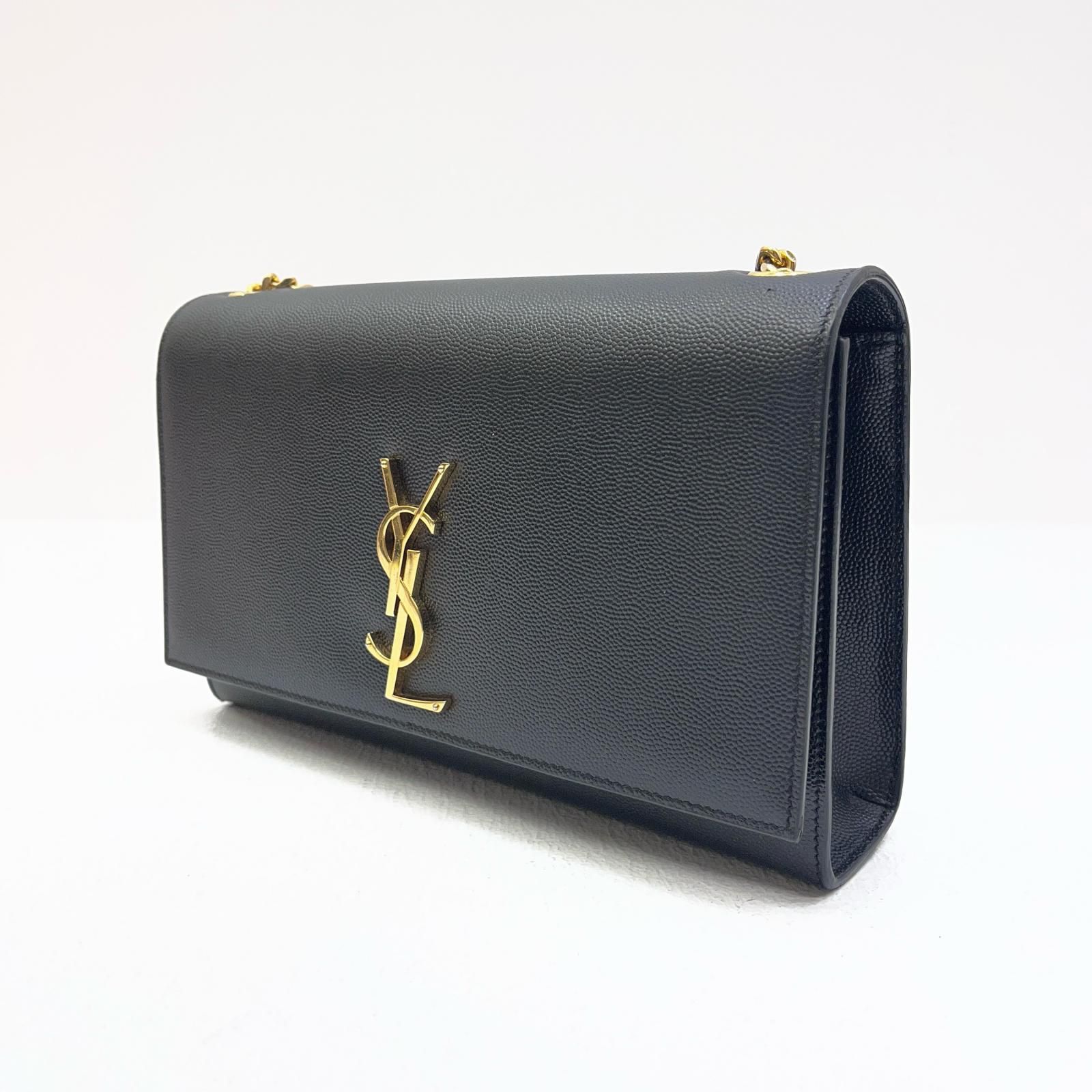 【加古川店】 中古 SAINT LAURENT | サンローラン ショルダーバッグ KATE S 469390 ブラック 【122】