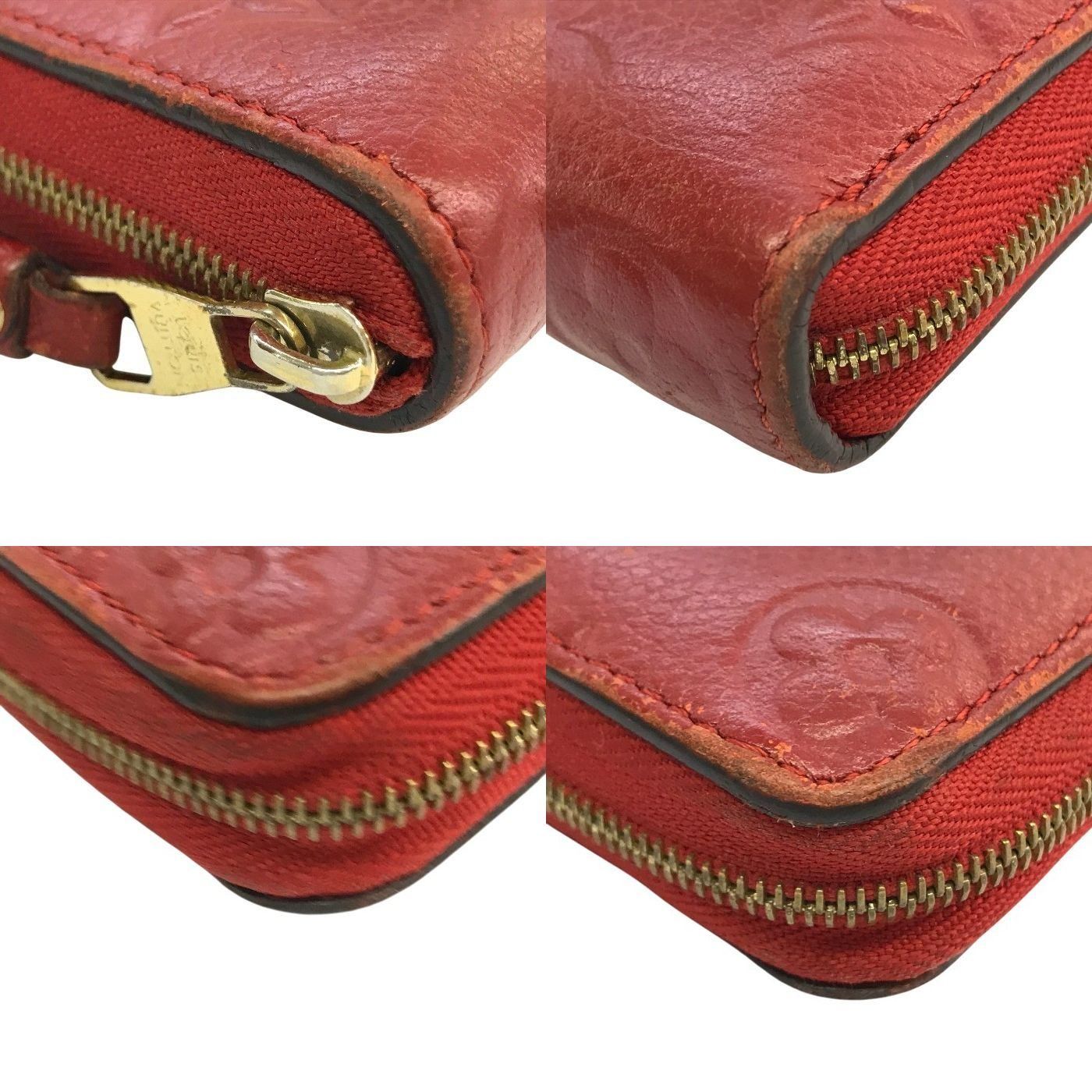 美品　ルイヴィトン　新型パース　小銭入れ　エピ　ラウンドファスナー　赤 LOUIS VUITTON ルイ ヴィトン モノグラム アンプラント ジッピー