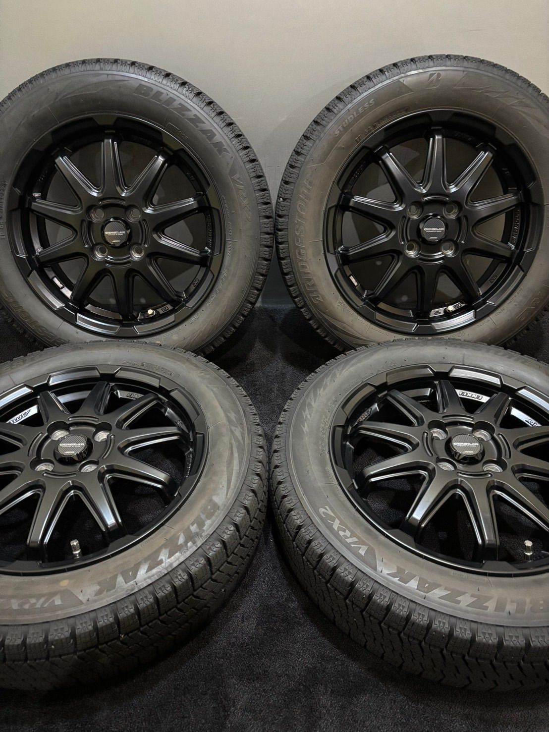 ☆165/65R15 BRIDGESTONE/VRX2 22年製 CIRCLAR 15インチ 4.5J +45 100
