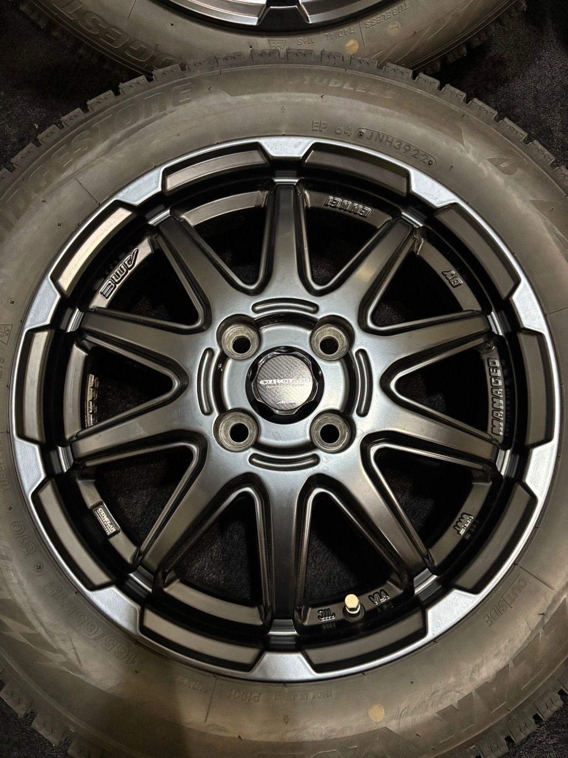 ☆165/65R15 BRIDGESTONE/VRX2 22年製 CIRCLAR 15インチ 4.5J +45 100