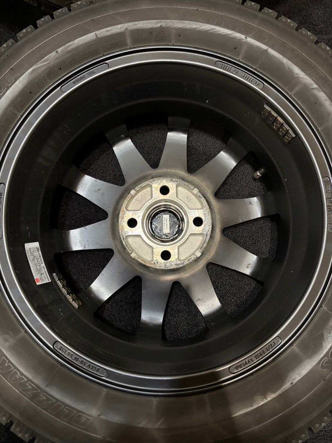 ☆165/65R15 BRIDGESTONE/VRX2 22年製 CIRCLAR 15インチ 4.5J +45 100
