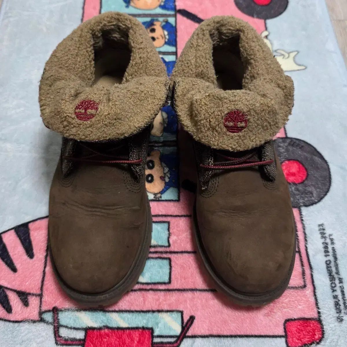 3W チーム Timberland ティンバーランド ロールトップ レディースブーツ ブラウン