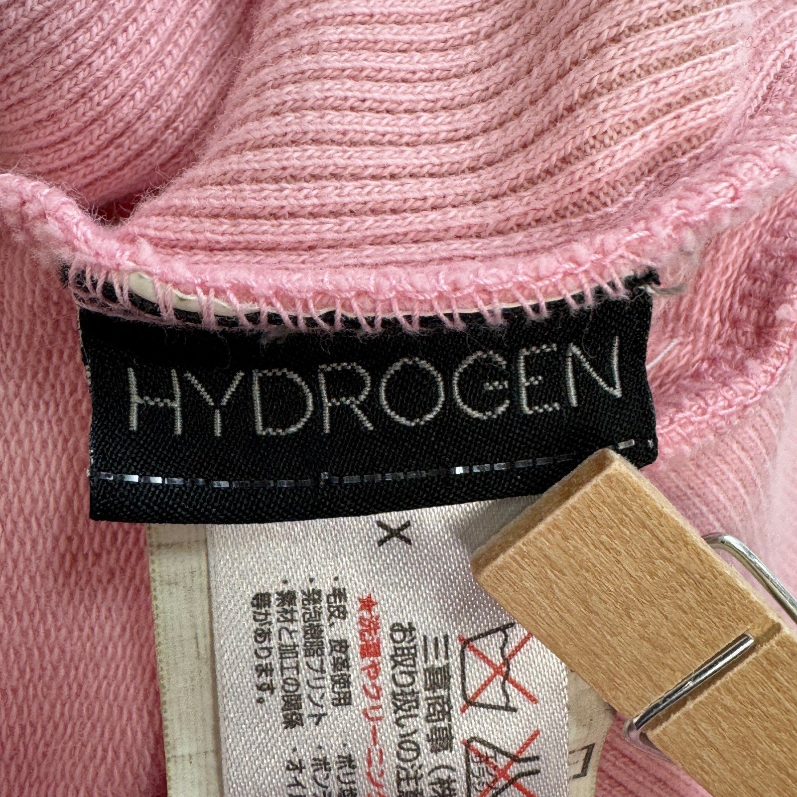 HYDROGEN KIDS スカル刺繍ジップアップジャケットピンク 4歳から5歳 