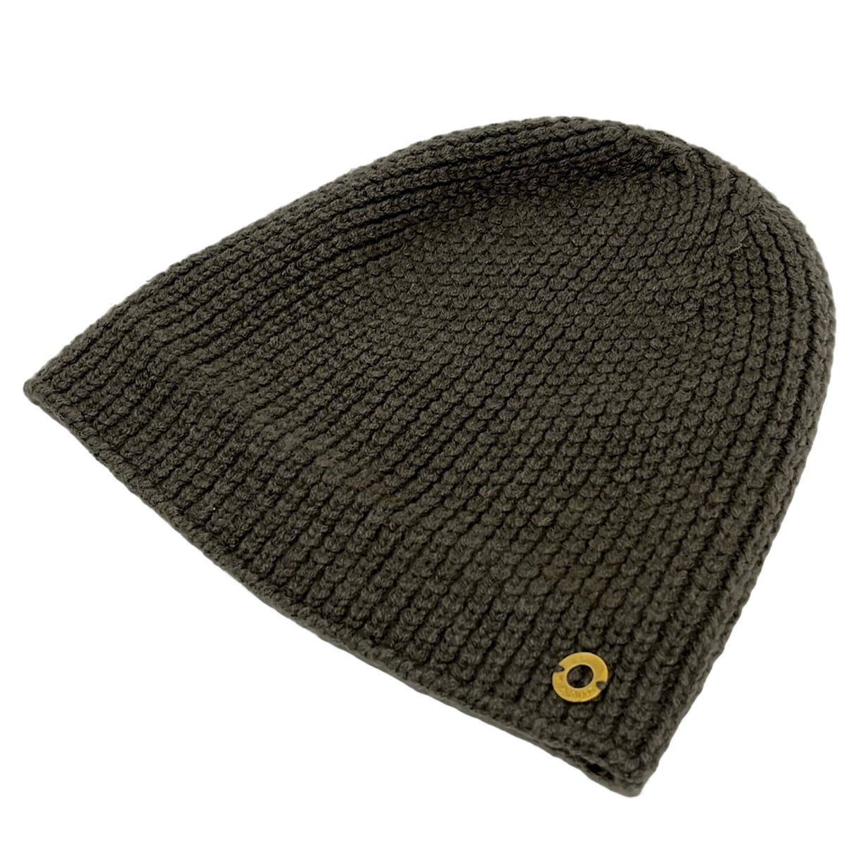 Loro Pianaロロピアーナ★カシミヤ100%ニット帽 Loro Piana(ロロピアーナ) ニット帽美品 - グレーベージュ カシミヤ