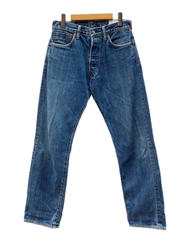 エヴィス EVISU Denim Pants デニム パンツ ボタンフライ 石垣迷彩 赤