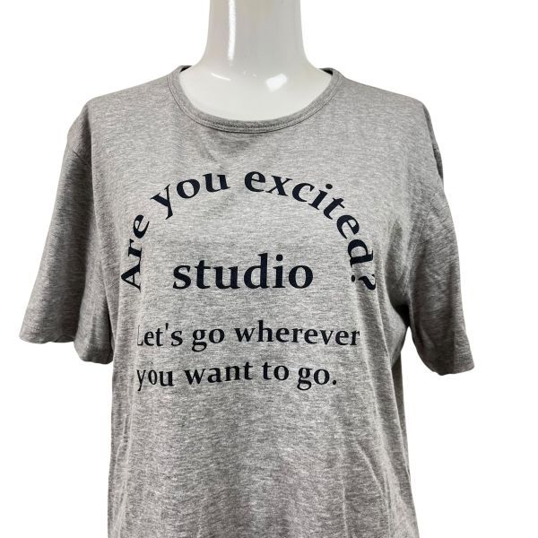 □ ブランベール blancvert Tシャツ トップス 半袖 クルーネック 英字 