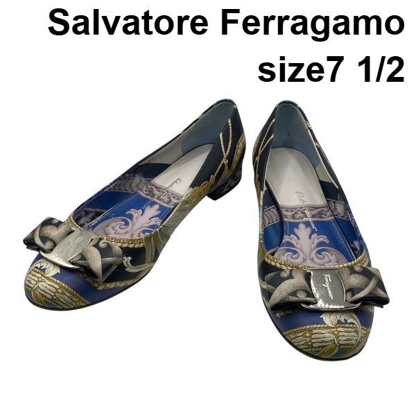 ○ サルヴァトーレフェラガモ Ferragamo ヴァリナ フラットシューズ