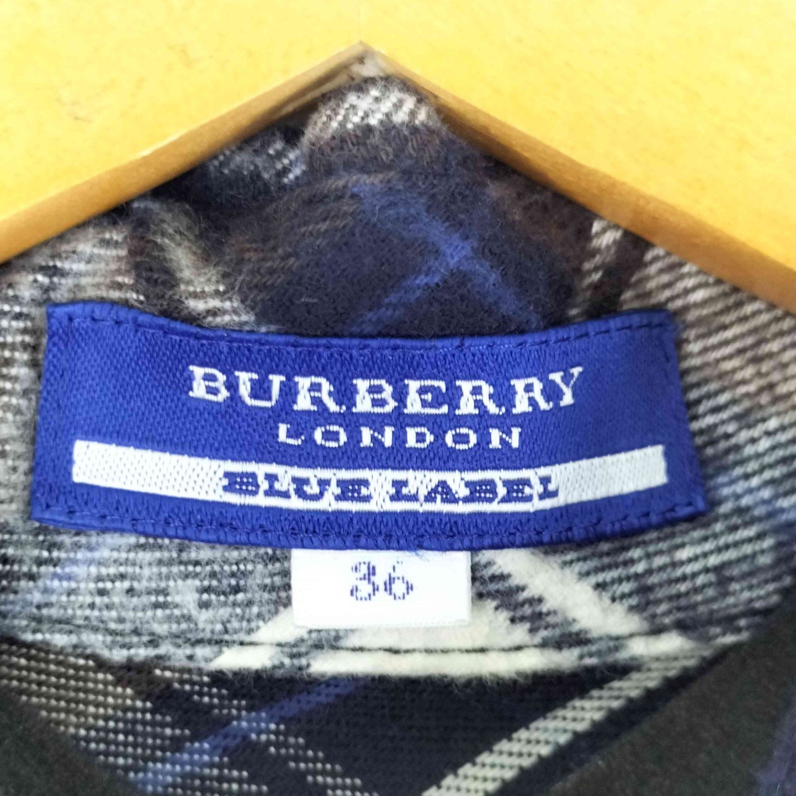 バーバリーブルーレーベル BURBERRY BLUE LABEL フリル チェック