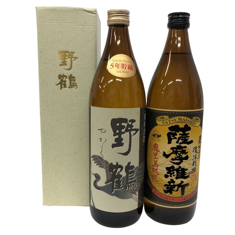 芋焼酎 薩摩維新 25度 + 黒糖焼酎 野鶴 18度 2本セット - メルカリ