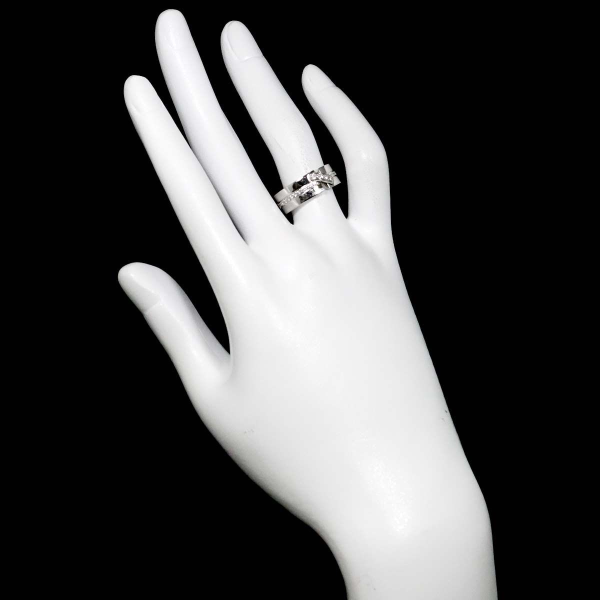 ショーメ CHAUMET リアン #52 リング ダイヤ K18 WG ホワイトゴールド