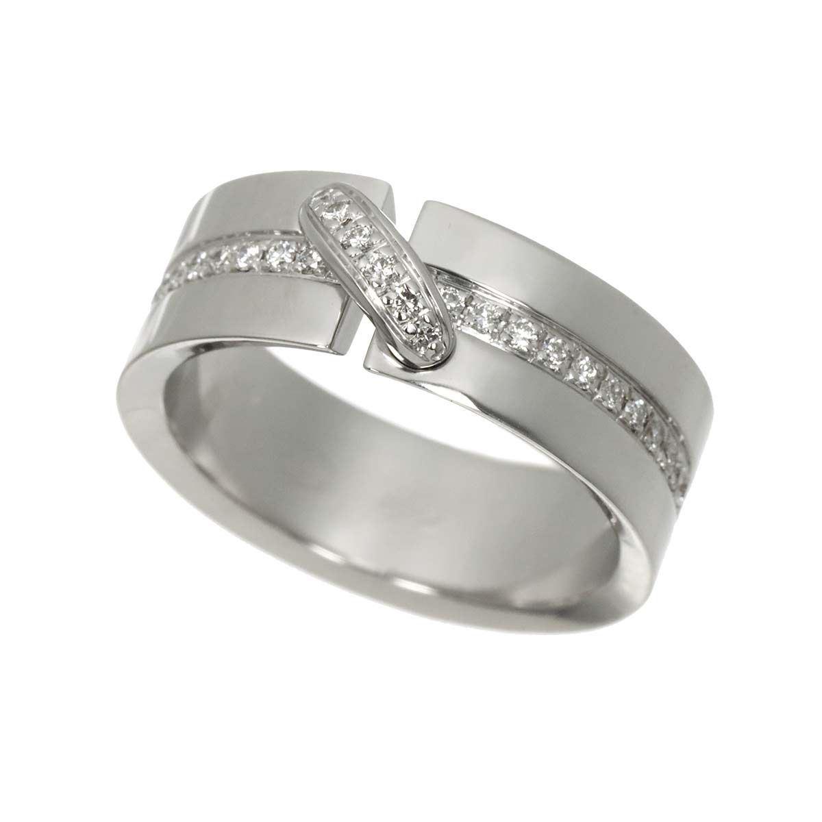 ショーメ ジュ ドゥ リアン リング #52 美品 ショーメ CHAUMET リアン #52 リング ダイヤ K18 WG ホワイトゴールド