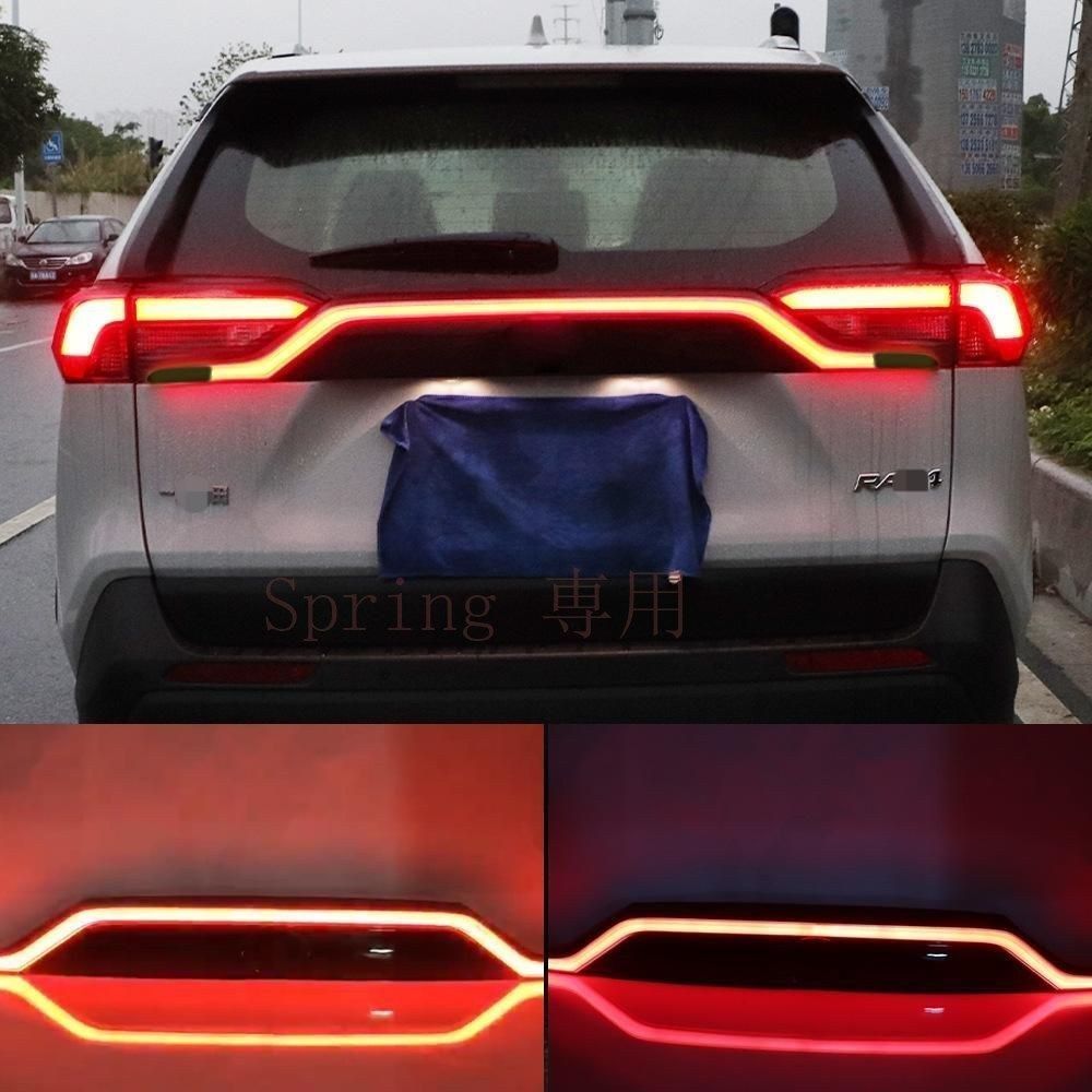19-24年モデル トヨタ RAV4専用 LED流水ターンシグナル付き 穿灯 ABS製テールランプ F