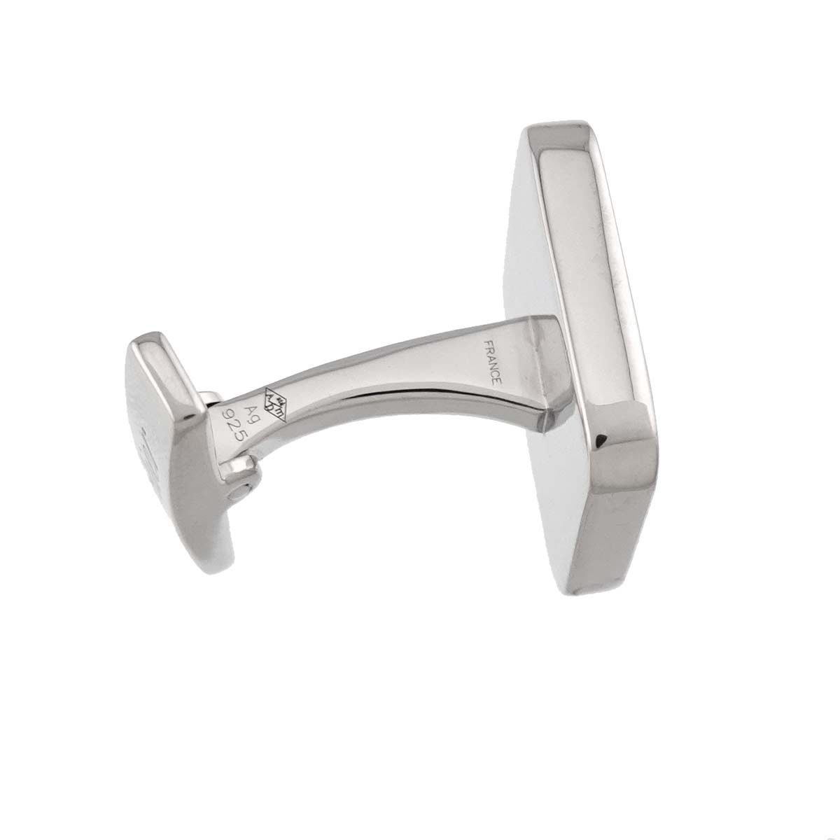 カルティエ Cartier サントス オニキス カフス SV シルバー Cufflinks