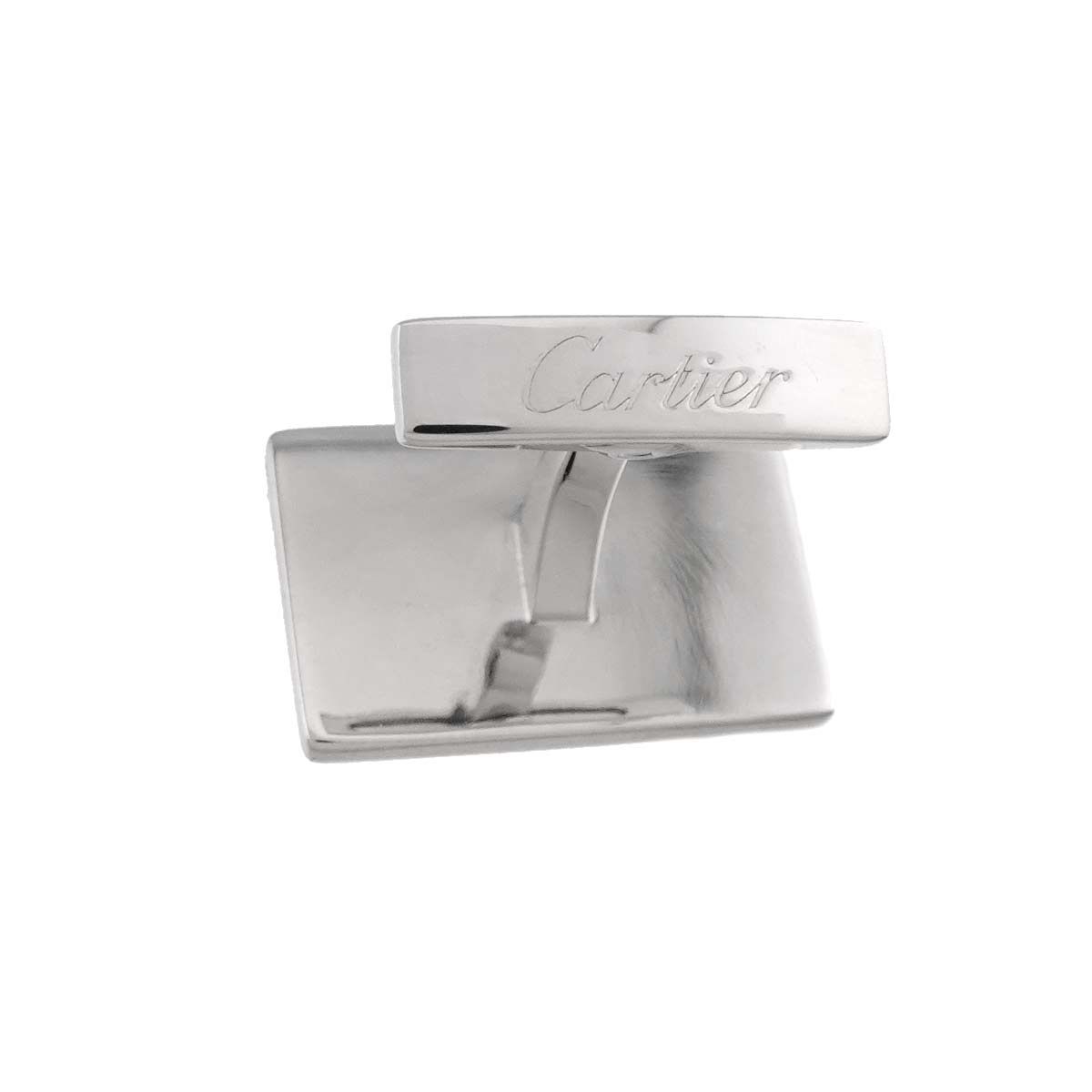 カルティエ Cartier 色石 カフス SV シルバー メタル レター