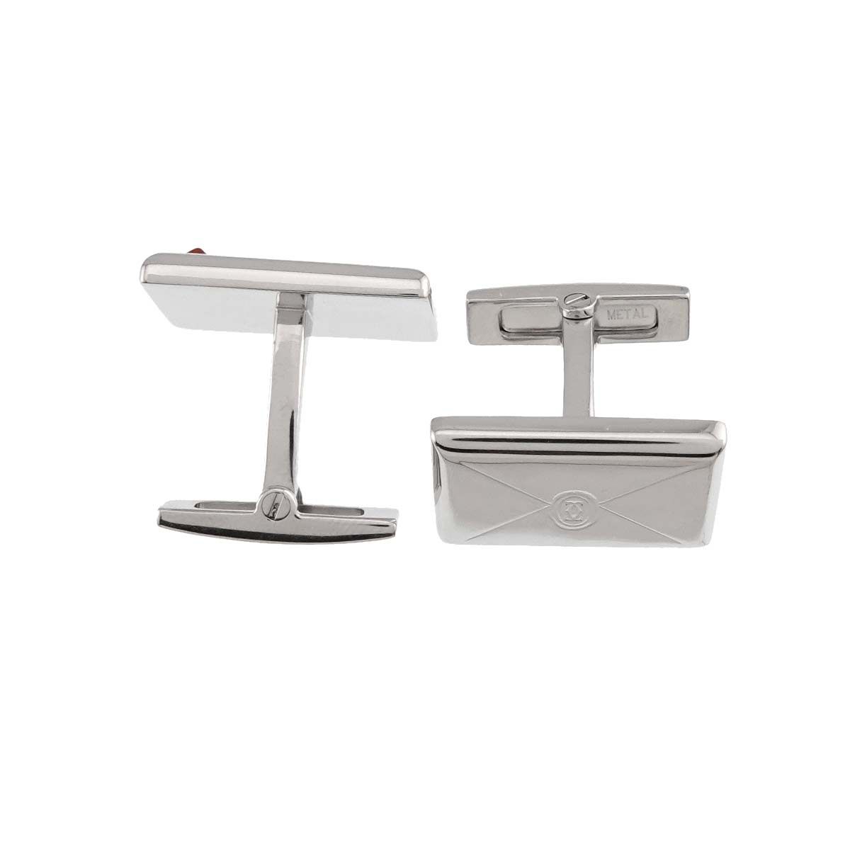 カルティエ Cartier 色石 カフス SV シルバー メタル レター