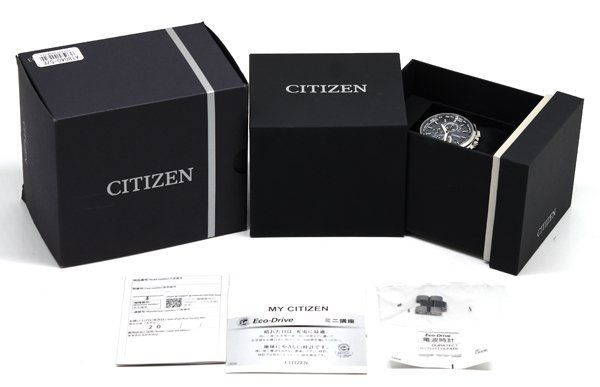 箱保付 美品 CITIZEN シチズン ATTESA アテッサ ダイレクトフライト AT8040-57E H804-T018696 エコ・ドライブ メンズ