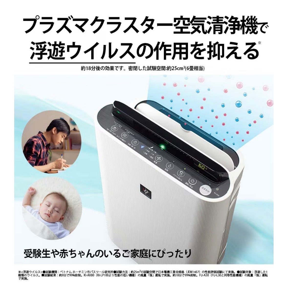 SHARP KC-H50-W 未使用品 シャープ加湿空気清浄機 プラズマクラスター 7000 空気清浄23畳 2018年購入 ホワイト 現状品 SHARP KC-H50-W 未使用品 シャープ加湿空気清浄機 プラズマクラスター 7000 空気清浄23畳 2018年購入 ホワイト 現状品
