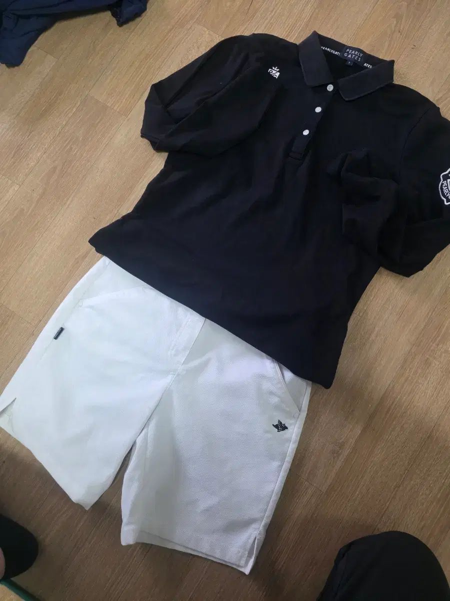 パーリーゲイツ 長袖 カラーTシャツ + ハーフパンツ セット 9,916円