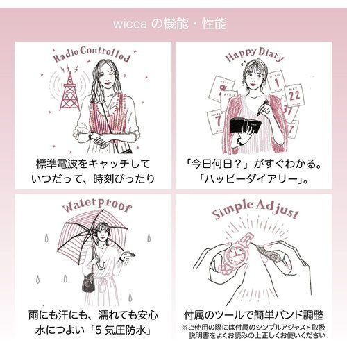 Citizen 腕時計 ウィッカ ソーラーテック 電波時計 防水 日付 ホワイト KS1-830-11 レディース シルバー Citizen 腕時計 ウィッカ ソーラーテック 電波時計 防水 日付 ホワイト KS1-830-11 レディース シルバー
