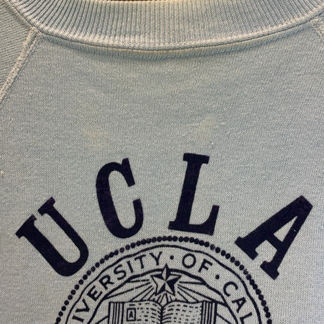 【中古】 Collegioate Pacific スウェット 80s vintage 80年代 OLD 半袖 トップス クルーネック 裏起毛 プリント UCLA USA製 古着 /1591 【中古】 Collegioate Pacific スウェット 80s vintage 80年代 OLD 半袖 トップス クルーネック 裏起毛 プリント UCLA USA製 古着 /1591