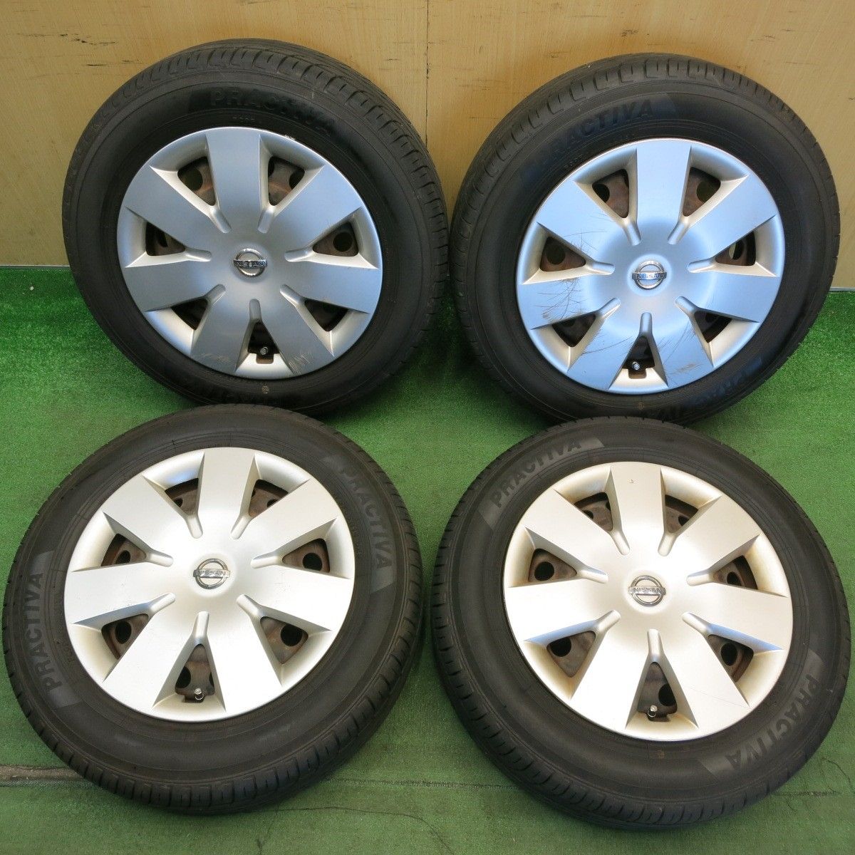 ほぼ未使用!25年★日産 ノート 純正 スチール 175/65R14 プラクティバ ヨコハマ 14インチ PCD100/4H★6051702HAノ